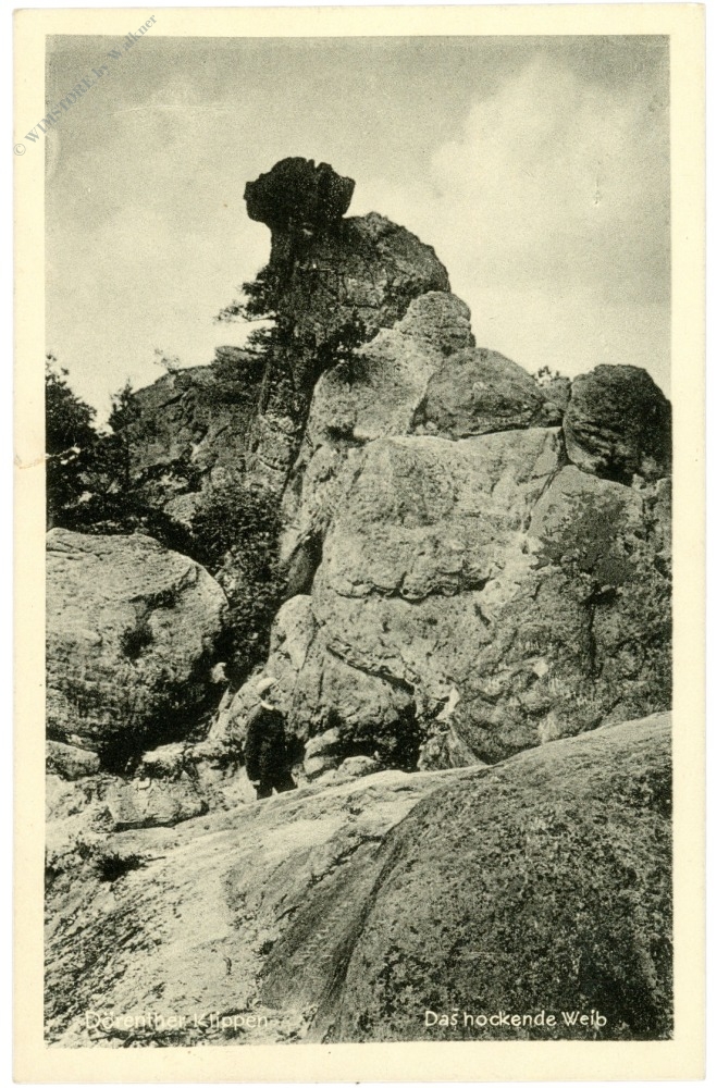 ibbenbüren, dörenther klippen, das hockende weib