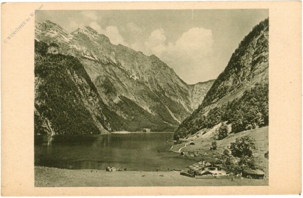 königsee, saletalm am königsee mit dem watzmann