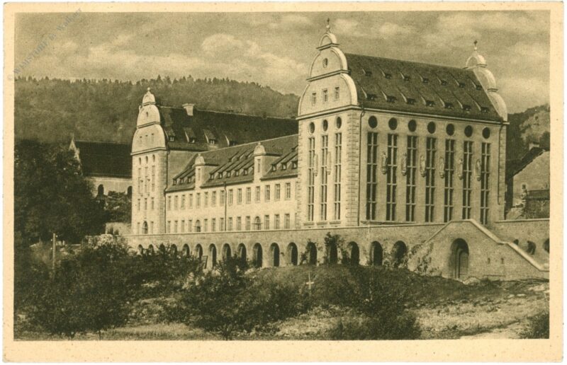 beuron, benediktinerabtei, westflügel und bibliothek beuron, benediktinerabtei, westflügel und bibliothek