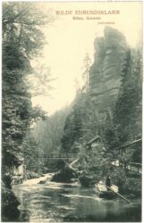 hrensko, wilde edmundsklamm, dreifussfelsen
