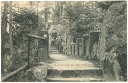 hohnstein, teufelsbrücke auf dem hockstein