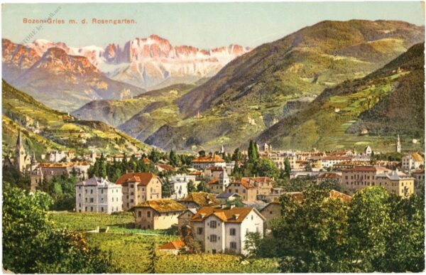 bozen gries, m.d. rosengarten