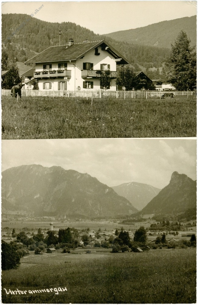 unterammergau, multiansicht unterammergau, multiansicht