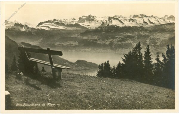 rigi, känzeli und die alpen