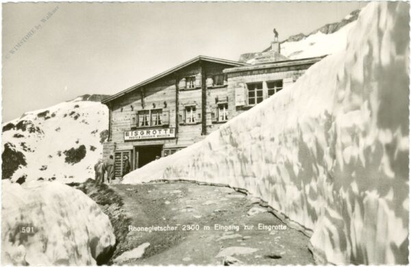rhonegletscher, eingang zur eisgrotte