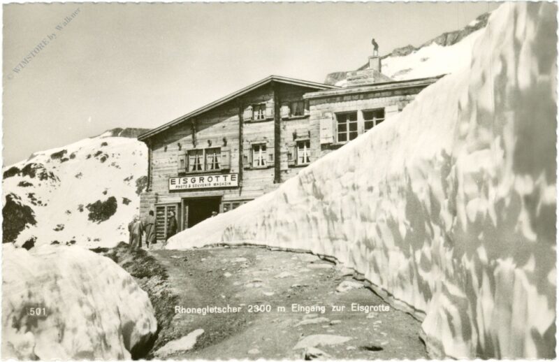 rhonegletscher, eingang zur eisgrotte rhonegletscher, eingang zur eisgrotte