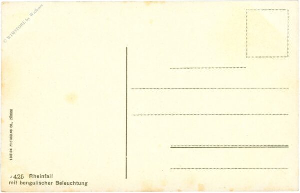 rheinfall mit bengalischer beleuchtung