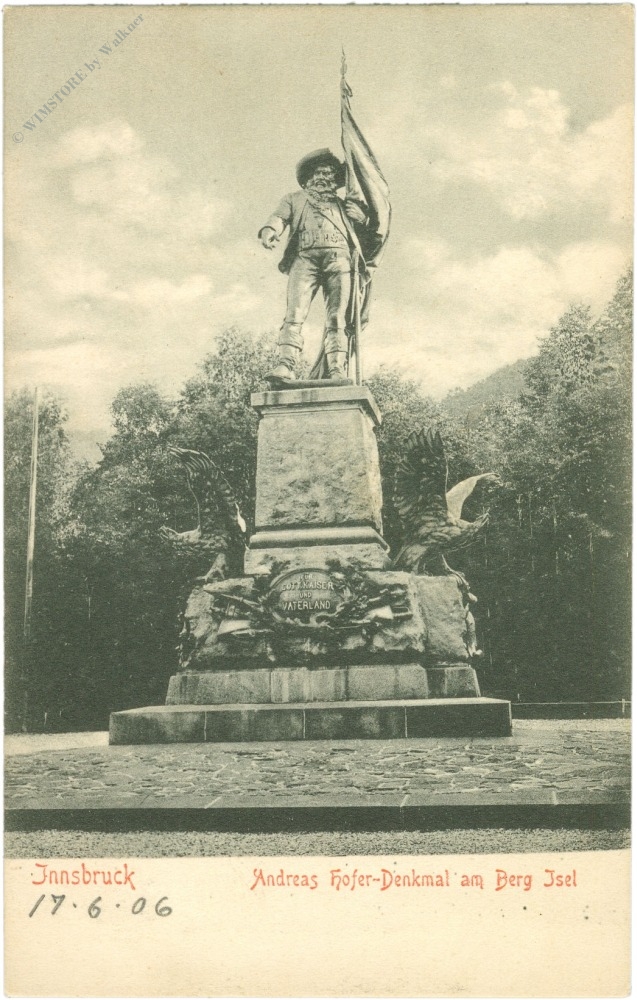 innsbruck, andreas hofer denkmal am berg isel
