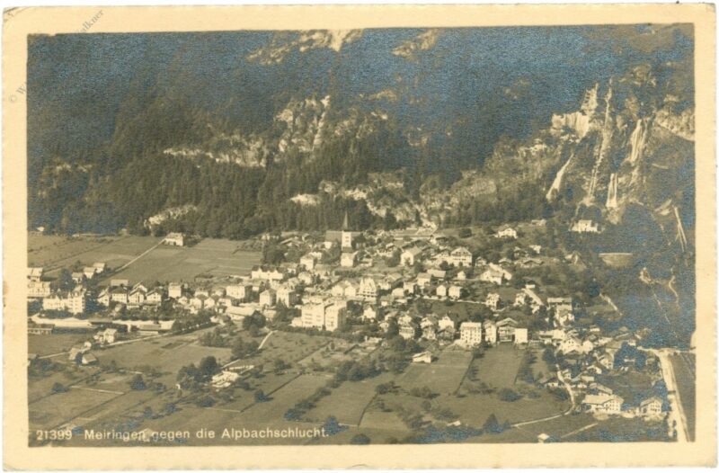 meiringen, gegen die alpbachschlucht meiringen, gegen die alpbachschlucht