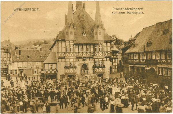 wernigerode, promenadenkonzert auf dem markt
