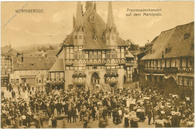 wernigerode, promenadenkonzert auf dem markt wernigerode, promenadenkonzert auf dem markt