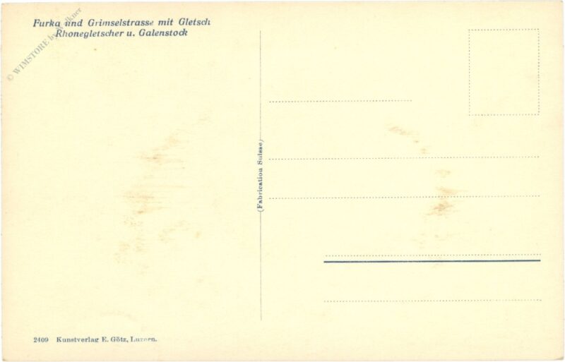 furka, und grimselstraße mit gletsch