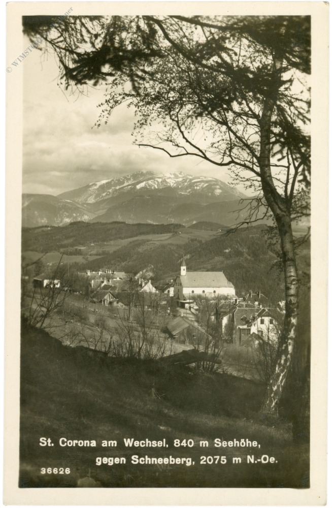 st. corona am wechsel, gegen schneeberg st. corona am wechsel, gegen schneeberg