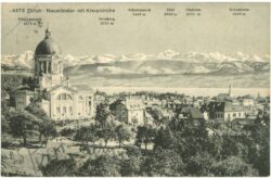 zürich, neumünster mit kreuzkirche