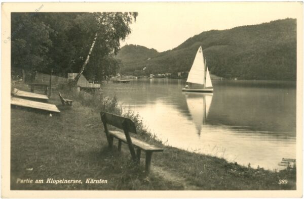 klopeinersee, partie am see