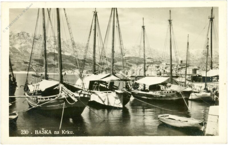 baska, boote im hafen baska, boote im hafen