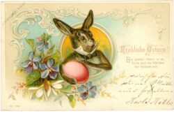 ostern, hase mit ei