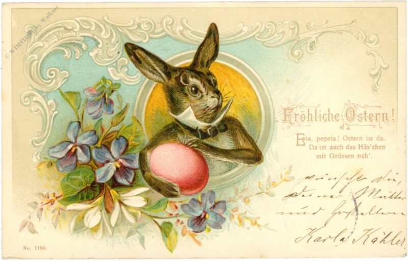ostern, hase mit ei ostern, hase mit ei