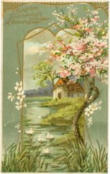 geburtstag, flusslandschaft