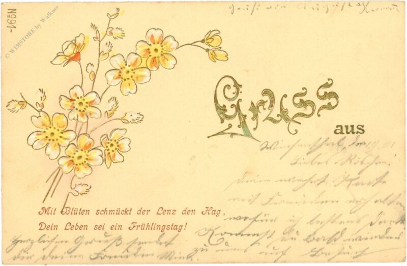 mit blüten schmückt der lenz den hag... mit blüten schmückt der lenz den hag...