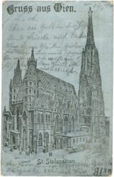 wien 1, st. stefansdom (silberdruck)