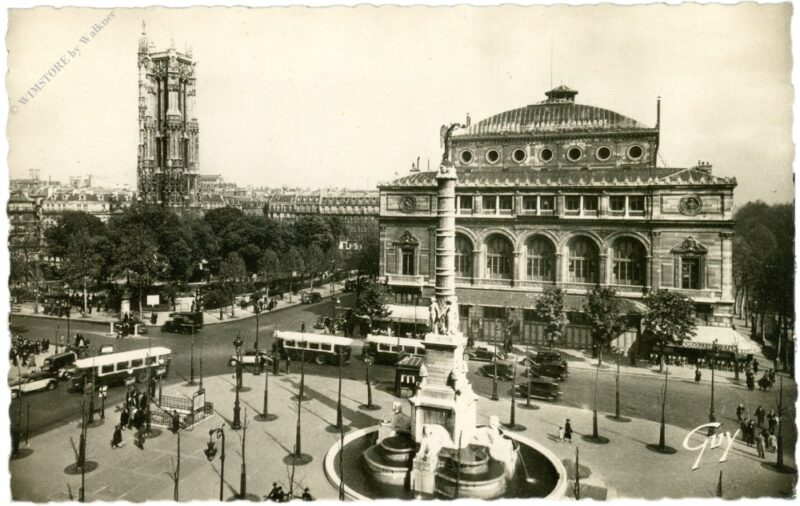 paris, la place du chatelet paris, la place du chatelet