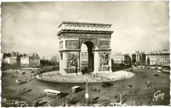 paris, place et arc de triomphe de l'etolie