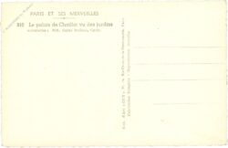 paris, le palais de chaillot vu des jardins
