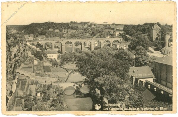 luxembourg, les casemates du bouc et le plateau du rham