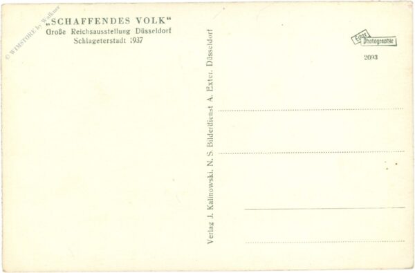 düsseldorf, große reichsausstellung 1937, wasserspiele in der gartenschau