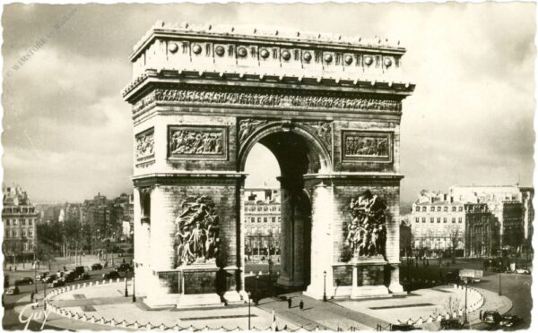 paris, arc de triomphe de l'etoile