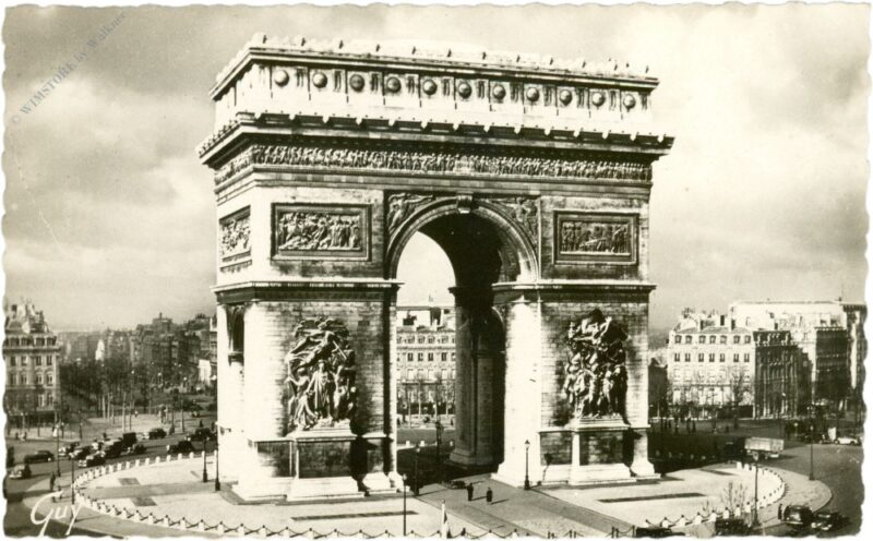 paris, arc de triomphe de l'etoile