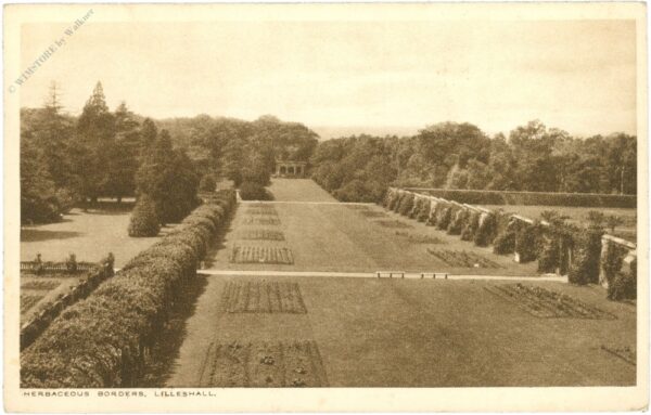 lilleshall, herbaceous borders