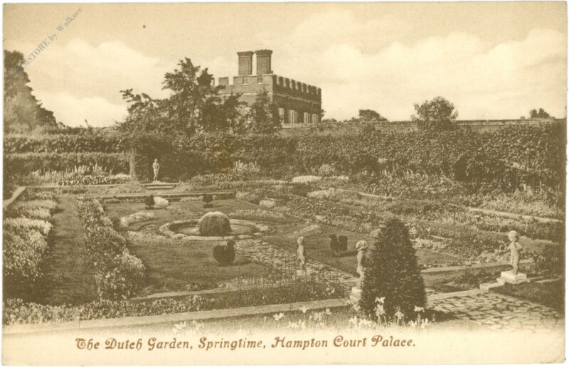 molesey, hampton court palace, the dutch garden, springtime molesey, hampton court palace, the dutch garden, springtime