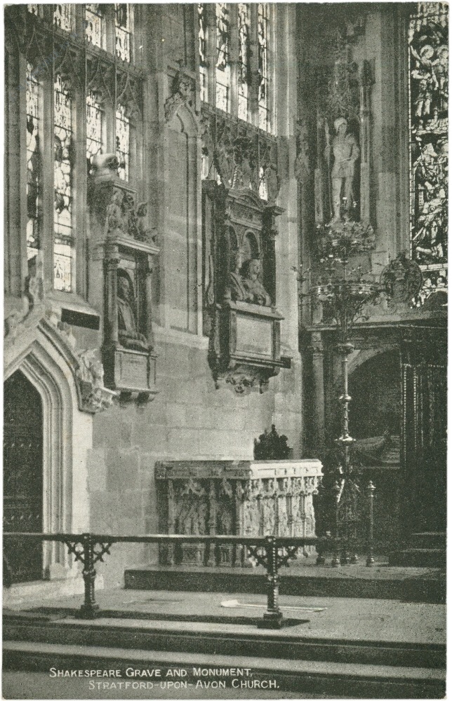 stratford upon avon, church, shakespeare grave and monument