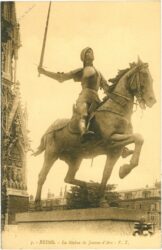 reims, jeanne d'arc statue