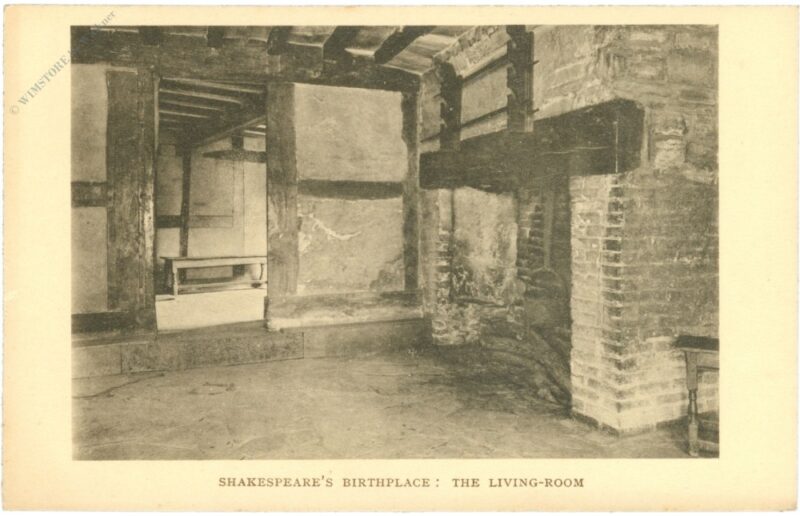 stratford upon avon, shakespear's birthplace, the living room