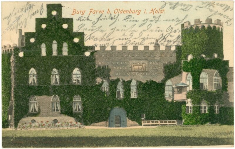 oldenburg i. holst., burg farve oldenburg i. holst., burg farve