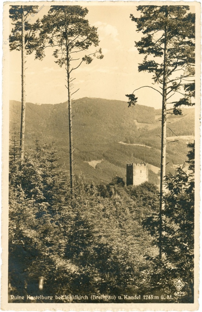 waldkirche, ruine kastelburg und kandel waldkirche, ruine kastelburg und kandel