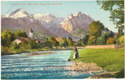garmisch partenkirchen, mit alp und zugspitze