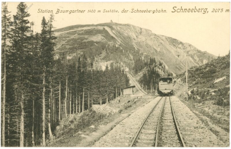 schneeberg, station baumgartner der schneebergbahn