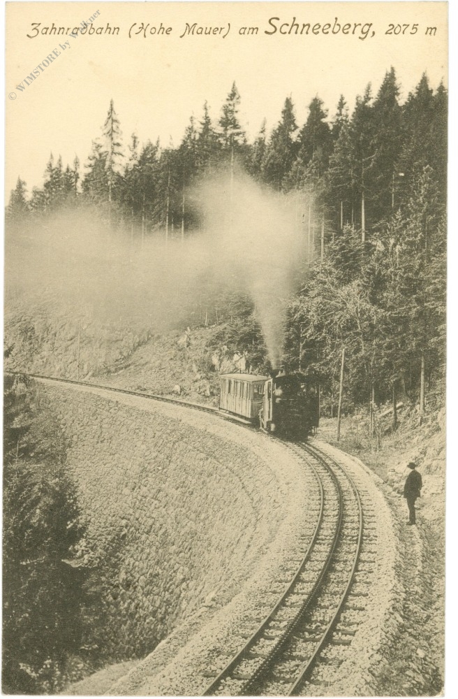 schneeberg, zahnradbahn (hohe mauer)