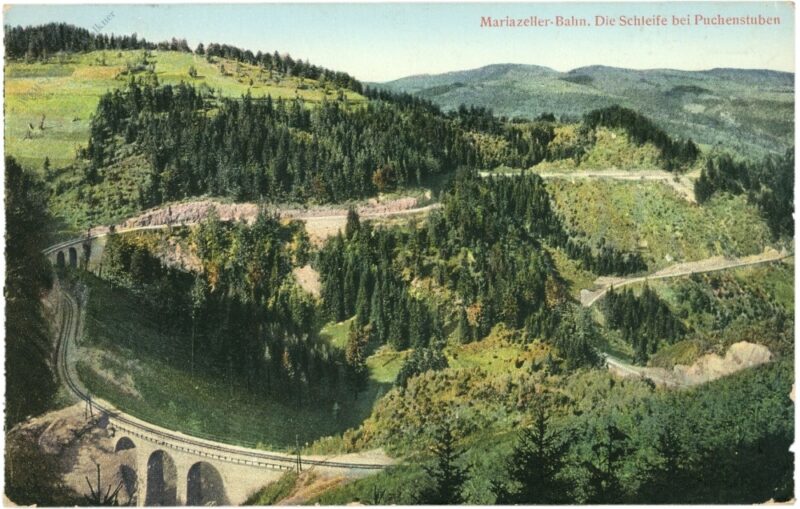 mariazellerbahn, die schleife bei puchenstuben mariazellerbahn, die schleife bei puchenstuben