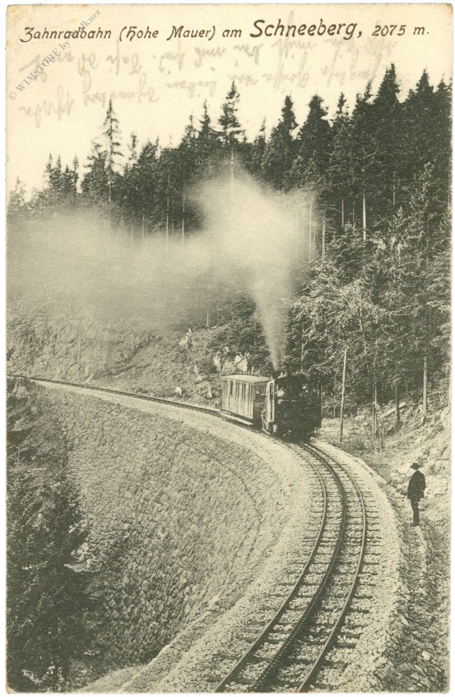 schneeberg, zahnradbahn (hohe mauer)