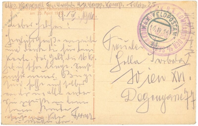 der sturm auf den hartmannsweilerkopf am 25. april 1915