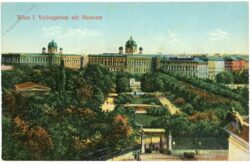 wien 1, volksgarten mit museum