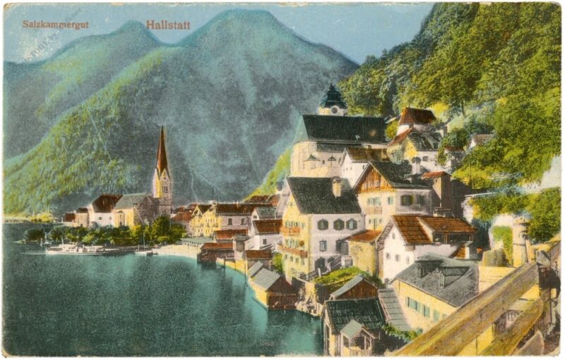 hallstatt, ortsansicht