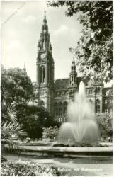wien 1, rathaus mit rathauspark
