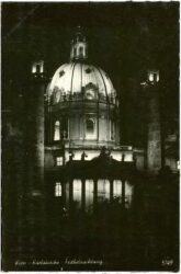 wien 4, karlskirche, festbeleuchtung