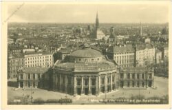 wien 1, blick vom rathaus auf das burgtheater